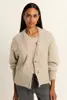 Wol-mix vest met V-hals