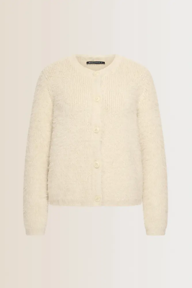 Zacht vest met knoopsluiting