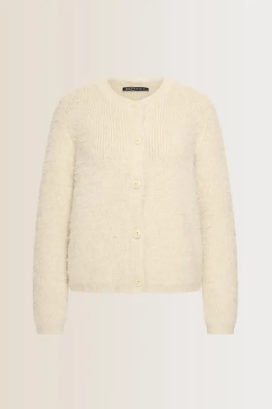 Zacht vest met knoopsluiting