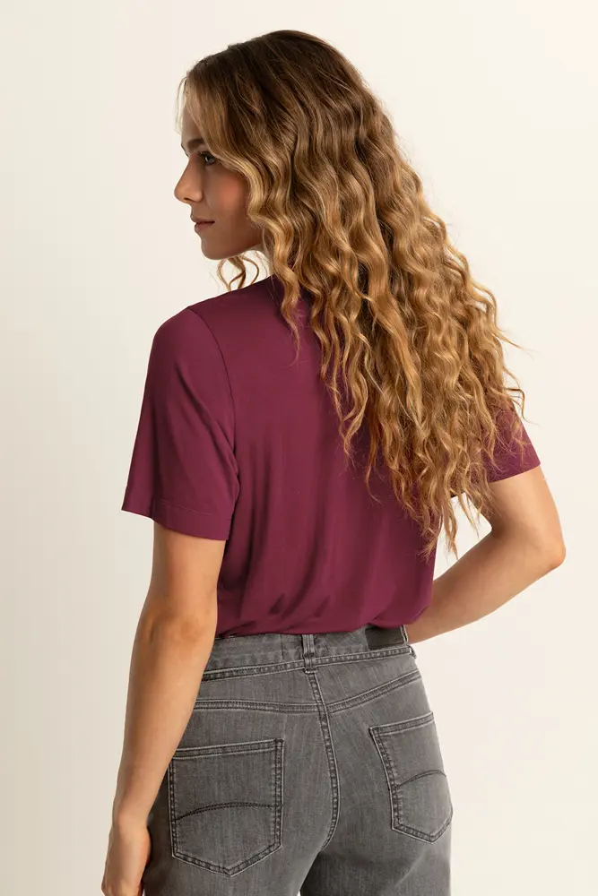 T-shirt met geborduurde details