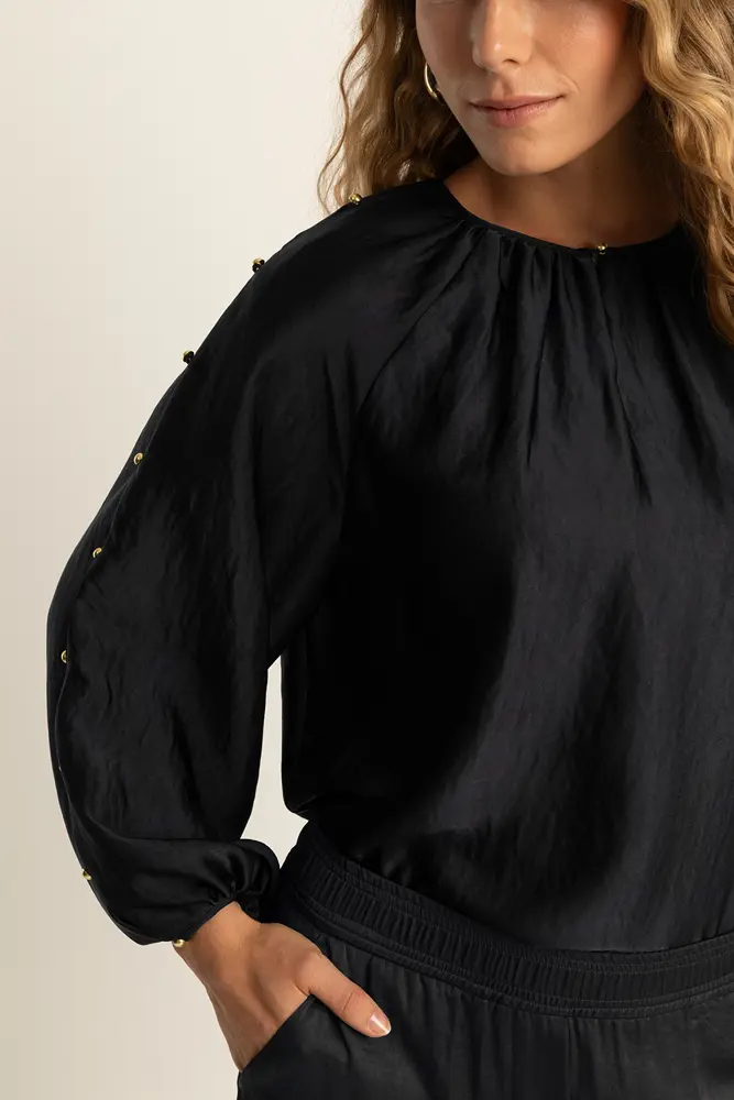 Satijnen blouse