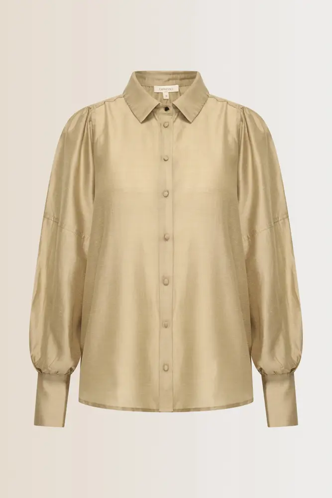 Blouse met pofmouwen