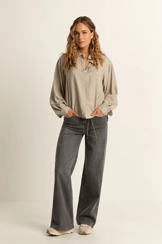 Blouse met glanzende structuur