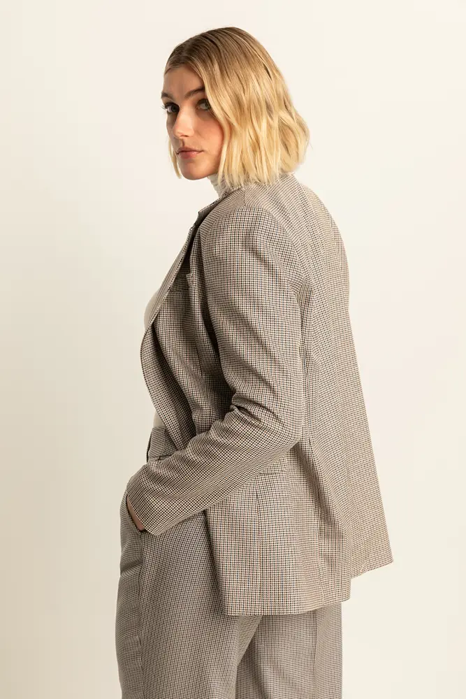 Geruite blazer
