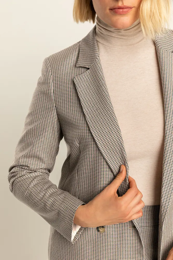Geruite blazer