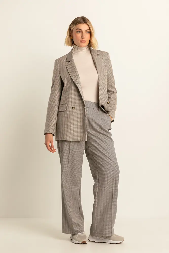 Geruite blazer
