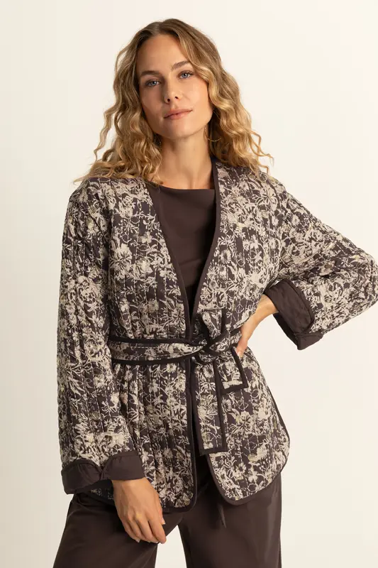Doorgestikte kimono