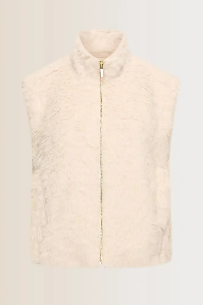 Faux-fur bodywarmer