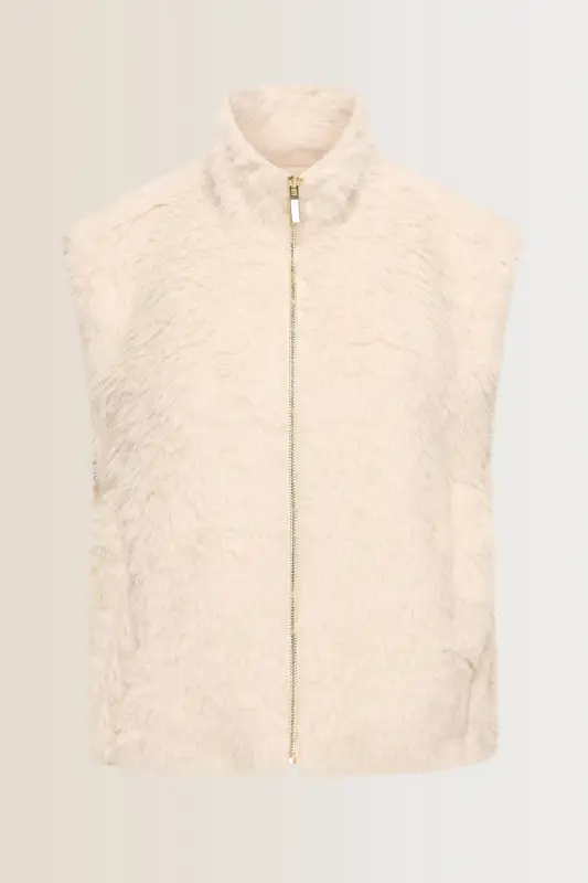 Faux-fur bodywarmer
