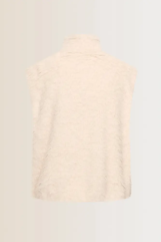 Faux-fur bodywarmer