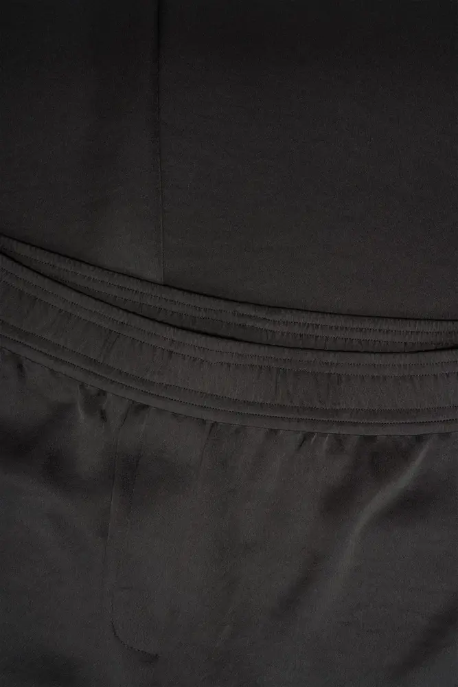 Wijde satijnen broek