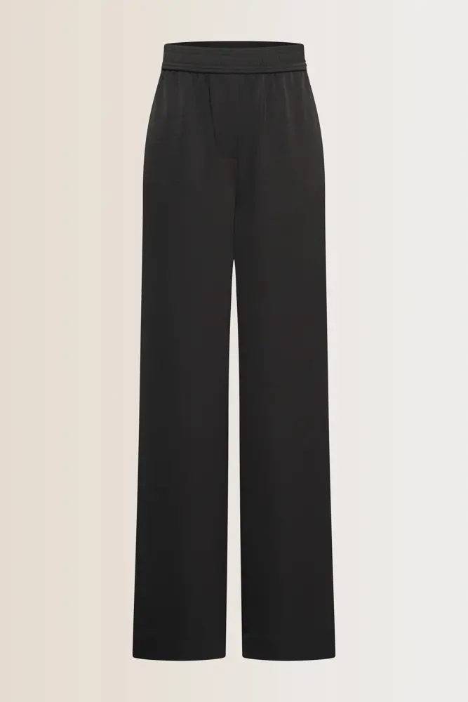 Wijde satijnen broek