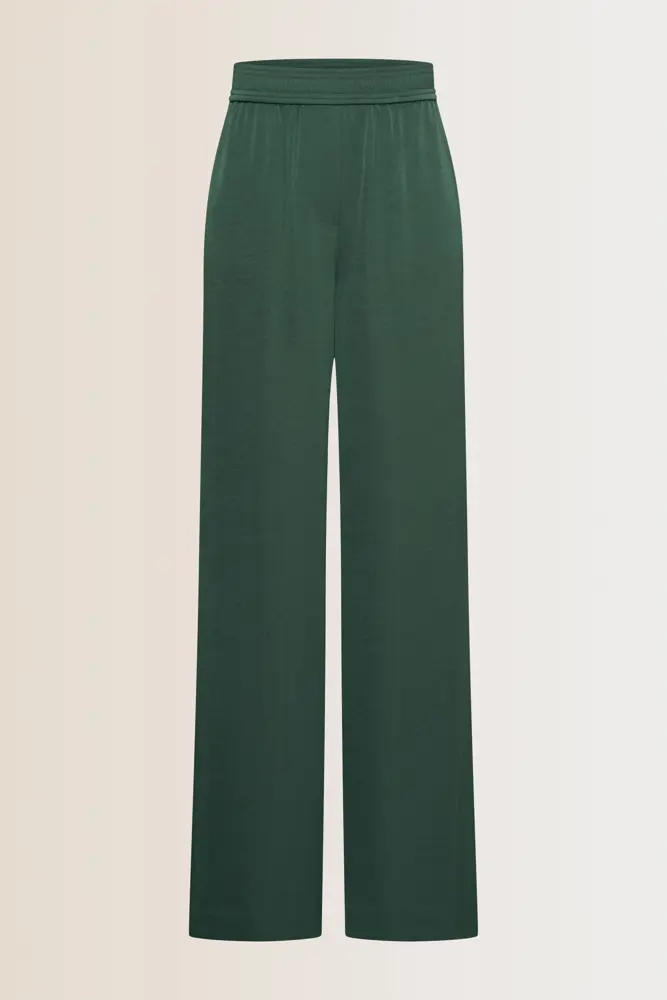 Wijde satijnen broek