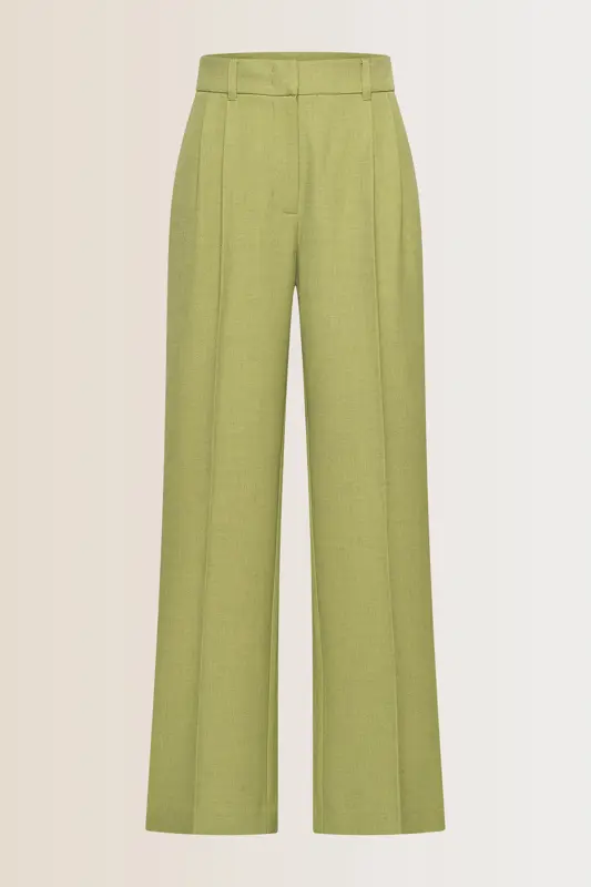 Wijde broek met plooien