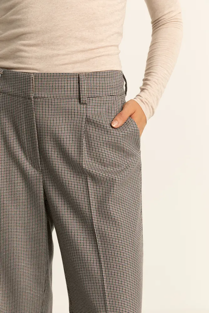 Geruite broek