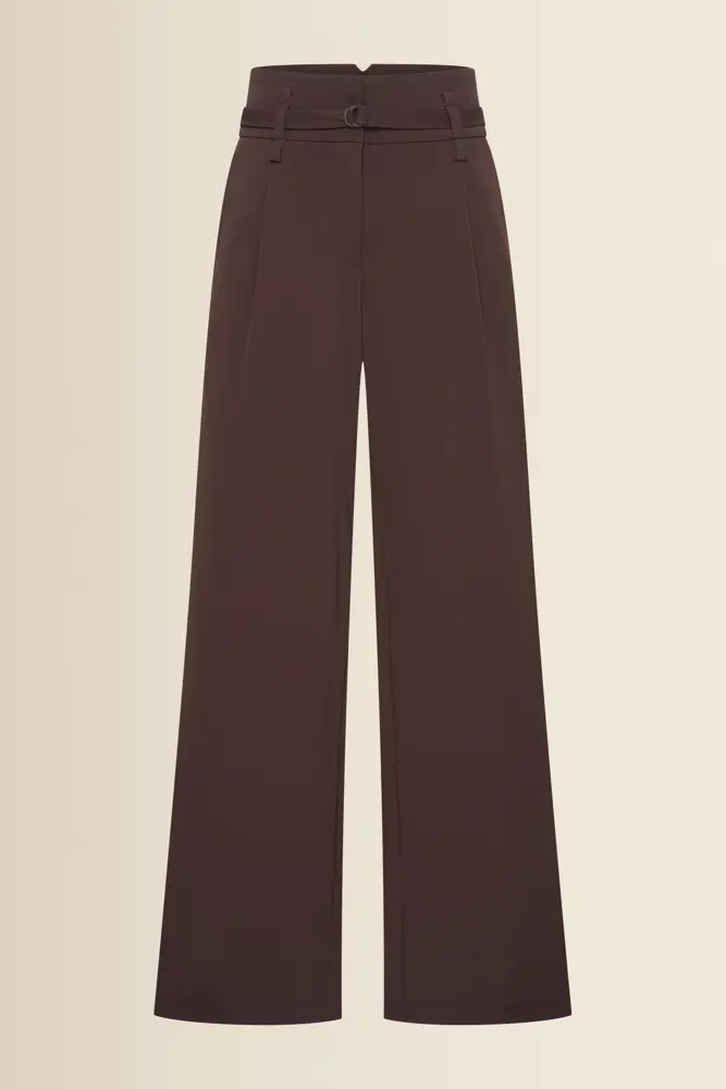 Wijde travel broek