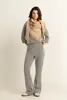 Flared jacquard broek