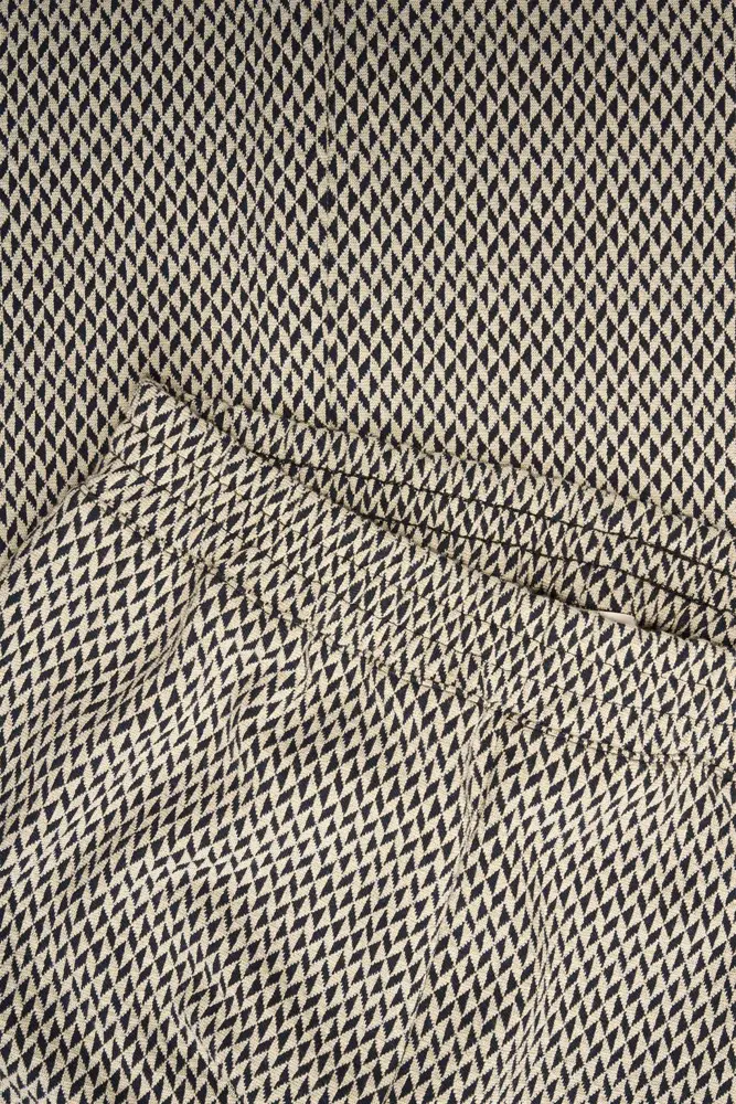 Flared jacquard broek