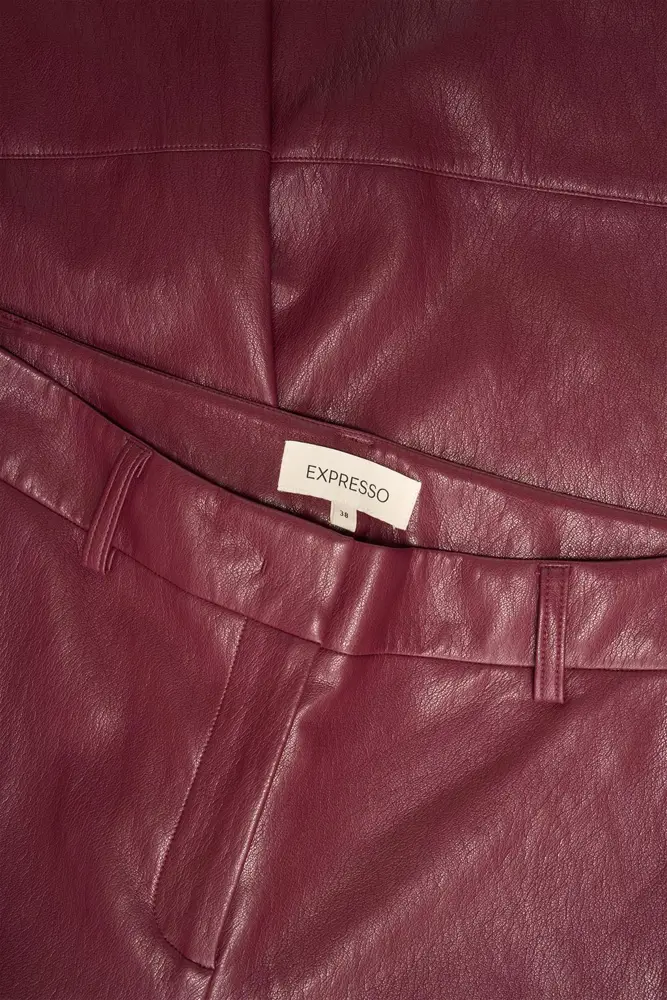 Faux-leather culotte