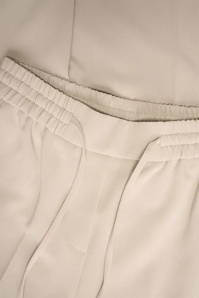 Wijde broek met paillettendetail