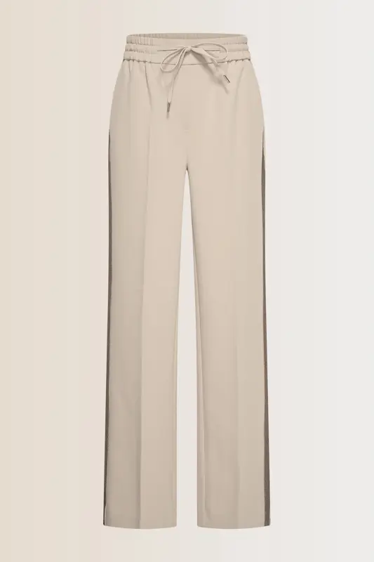 Wijde broek met paillettendetail