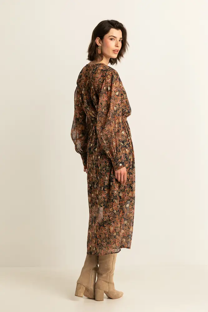 Lange jurk met print