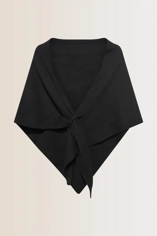 Gebreide driehoekige shawl