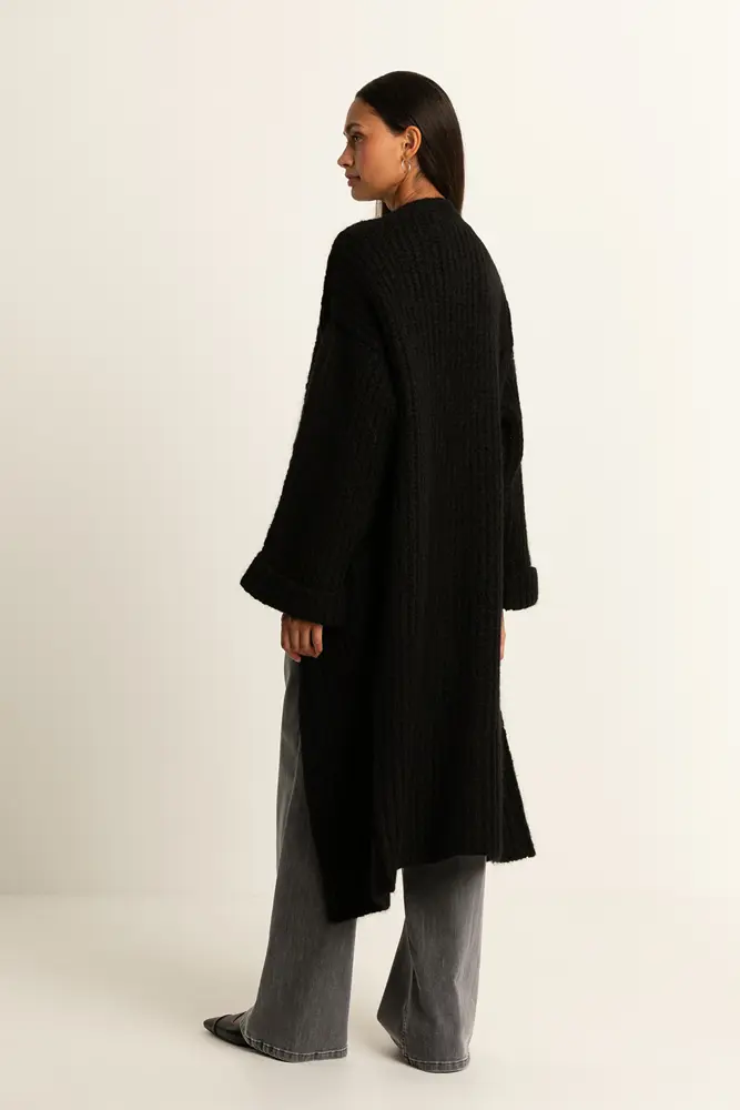 Lang wol-mix vest