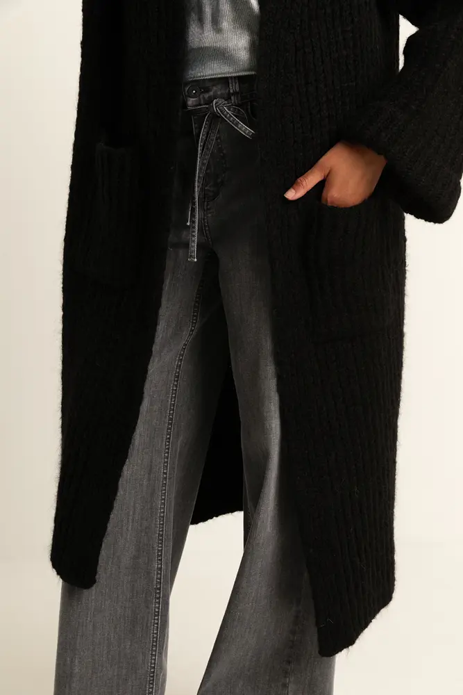 Lang wol-mix vest