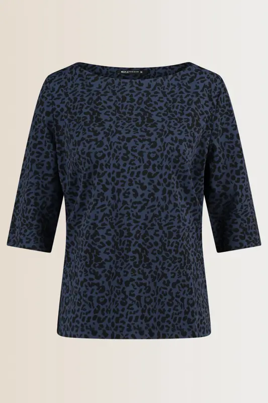 Traveltop met luipaardprint