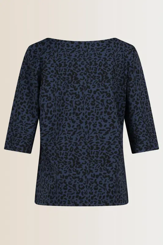 Traveltop met luipaardprint