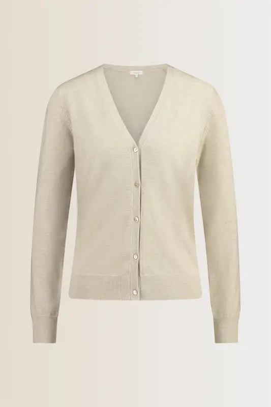 Vest met V-hals