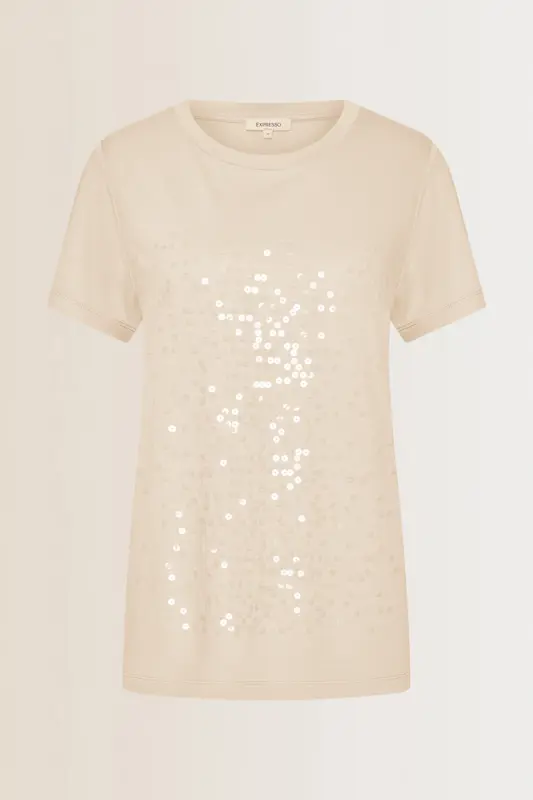 T-shirt met pailletten