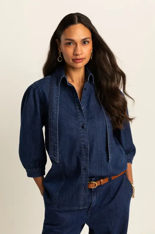 Blouse met strikdetail