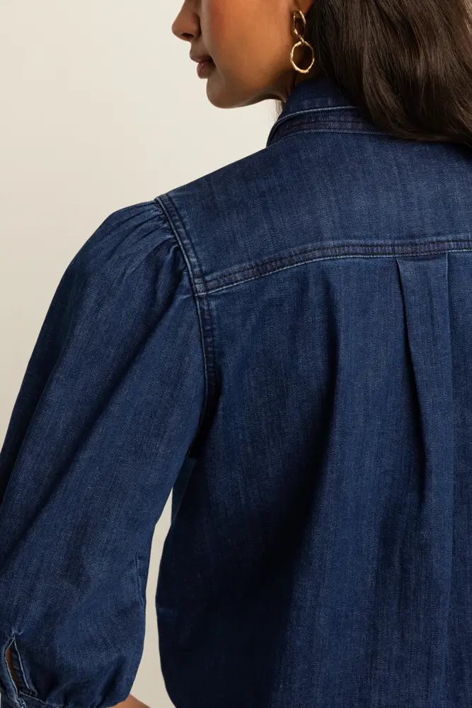 Blouse met strikdetail