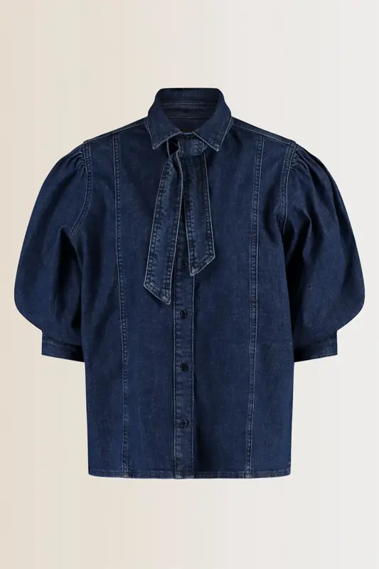 Blouse met strikdetail