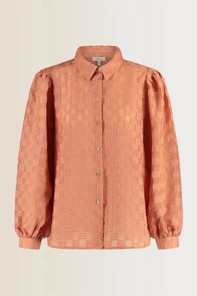 Volumineuze blouse met structuur