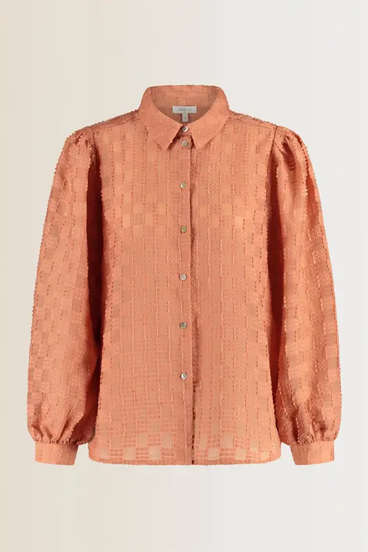 Volumineuze blouse met structuur