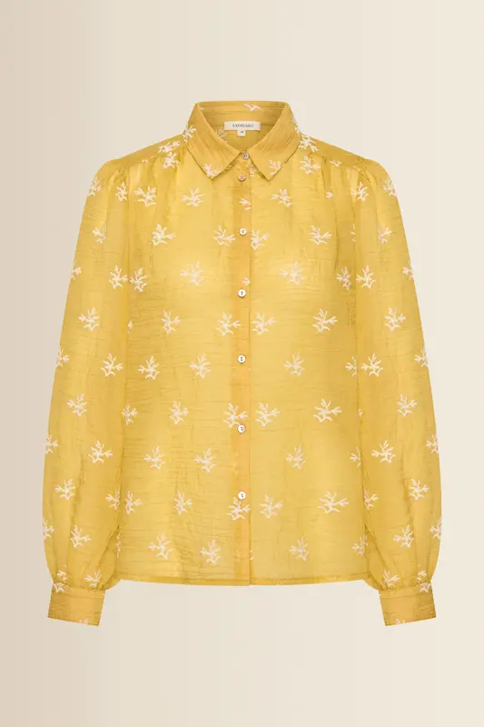 Blouse met geborduurde details