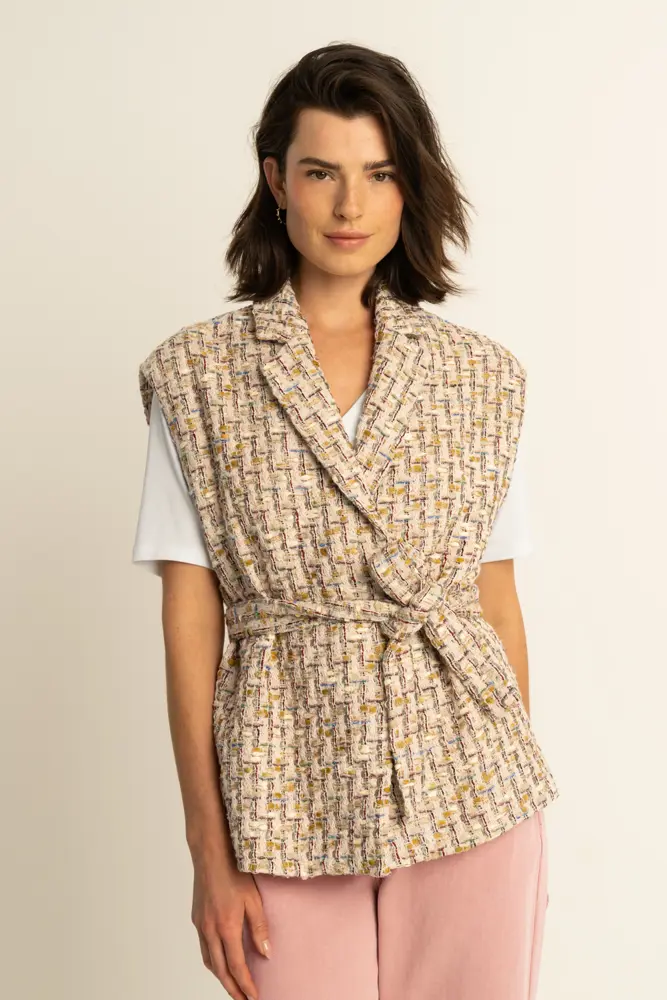 Tweed gilet