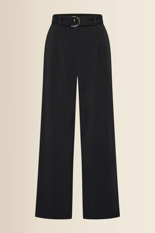 Wijde travelbroek met ceintuur