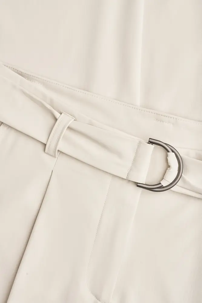 Wijde travelbroek met ceintuur