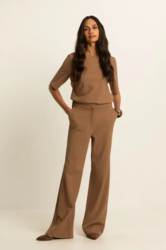 Wide leg pantalon