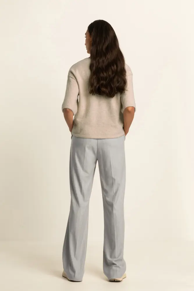 Broek met krijtstreep