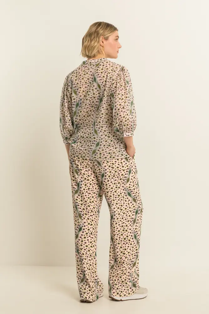 Wijde broek met print