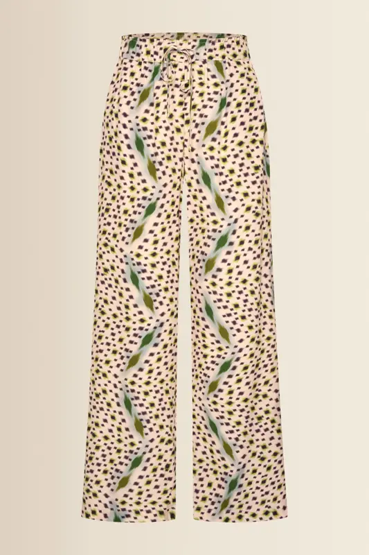 Wijde broek met print
