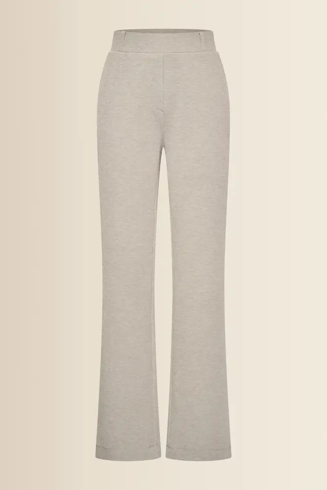 Piqué geweven broek