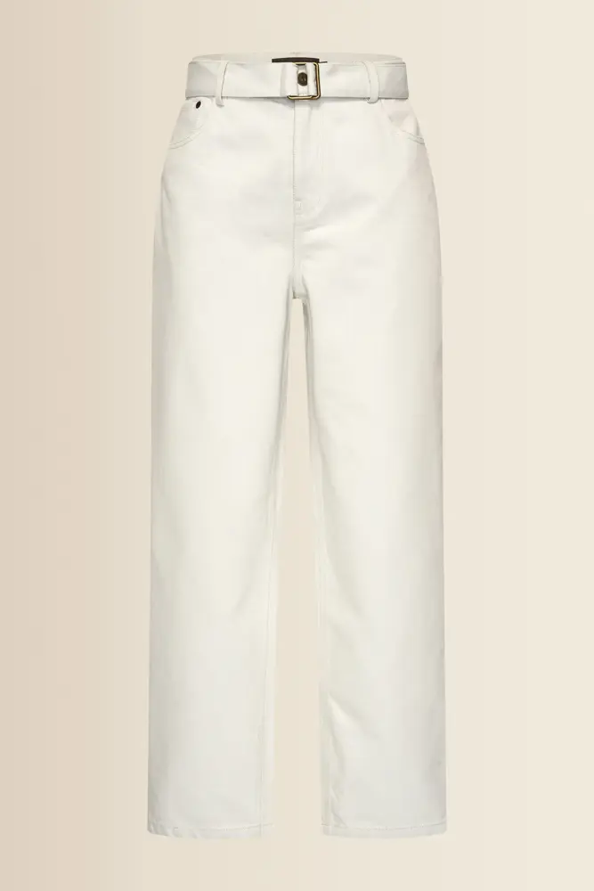 Barrel jeans met riem