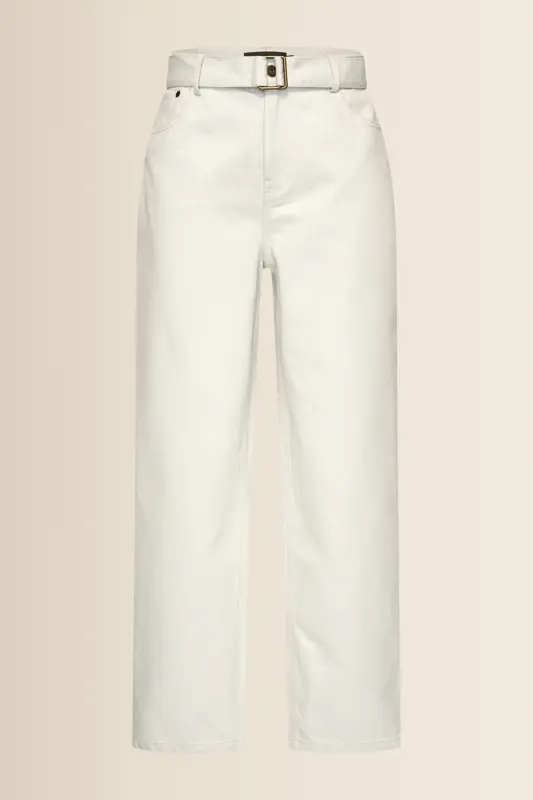 Barrel jeans met riem
