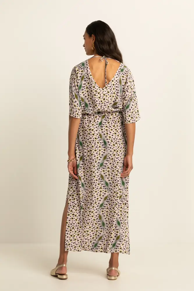 Midi-jurk met print